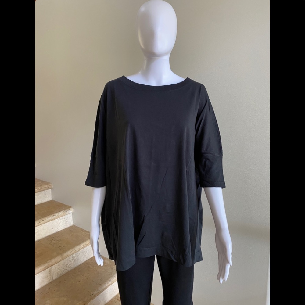 NWOT LULULEMON All Yours Boyfriend Box Tee Shirt Medium, Black - Picture 2 of 9